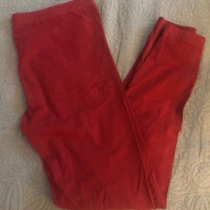 Women’s Burgundy Leggings